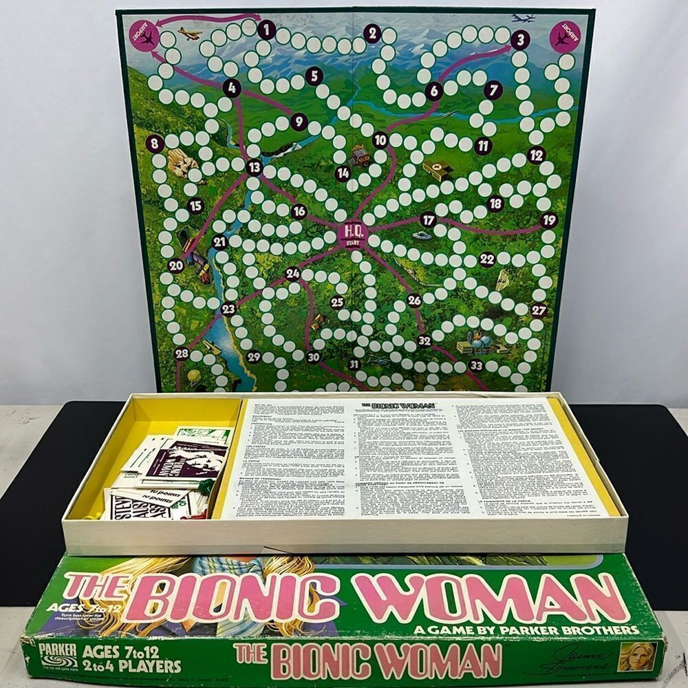 The Bionic Woman Game, Parker, 1976. Complete